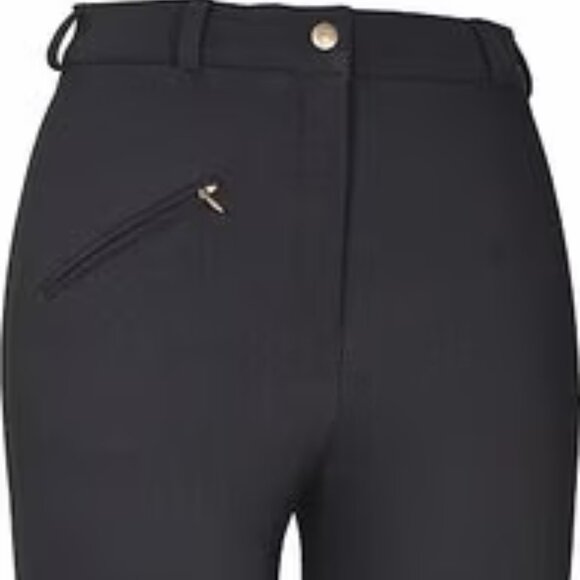 TuffRider Ladies Ribb Front Zip Knee Patch Breeches 28 - Picture 2 of 16
